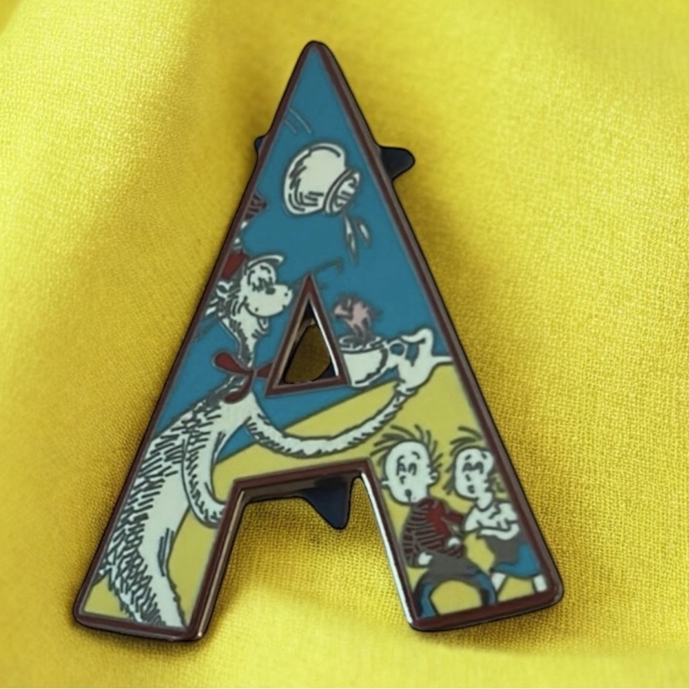Dr. Seuss Letter A brooch from The Wubbulous World of Dr. Seuss Cat in the Hat